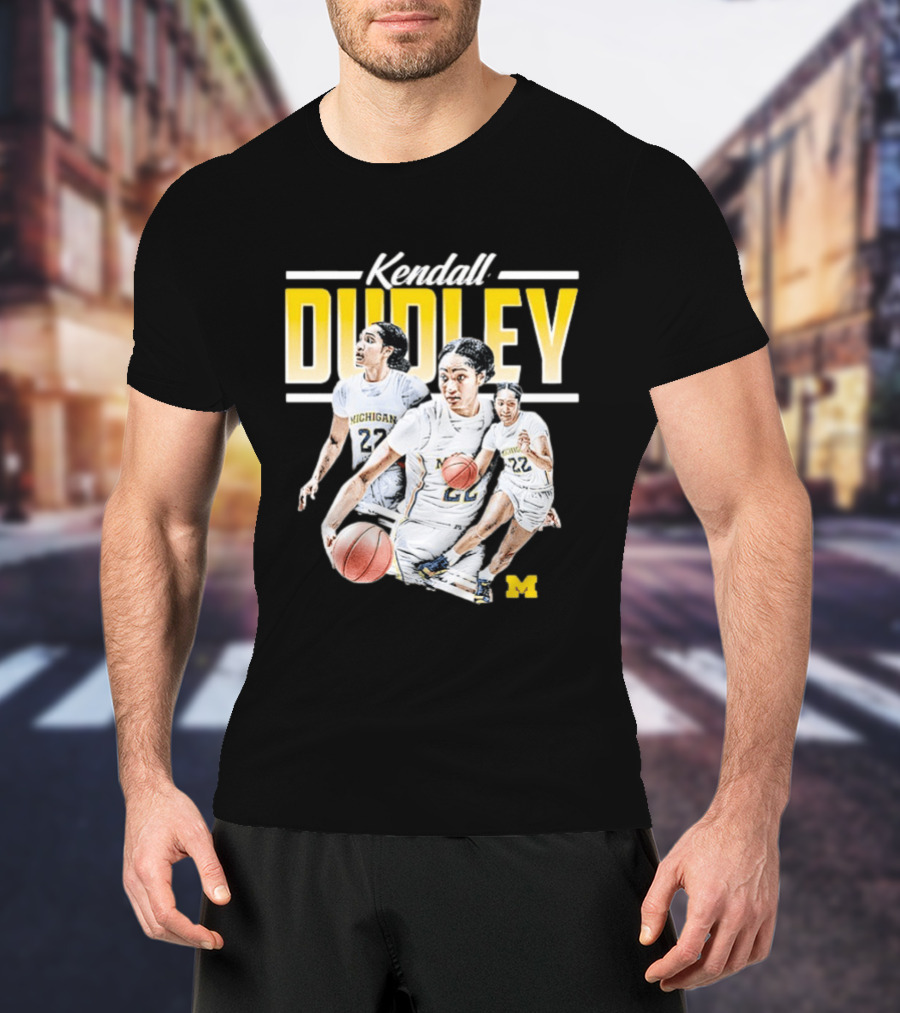 Kendall Dudley Michigan Wolverines Women's Basketball NCAA Player 22 T-Shirt