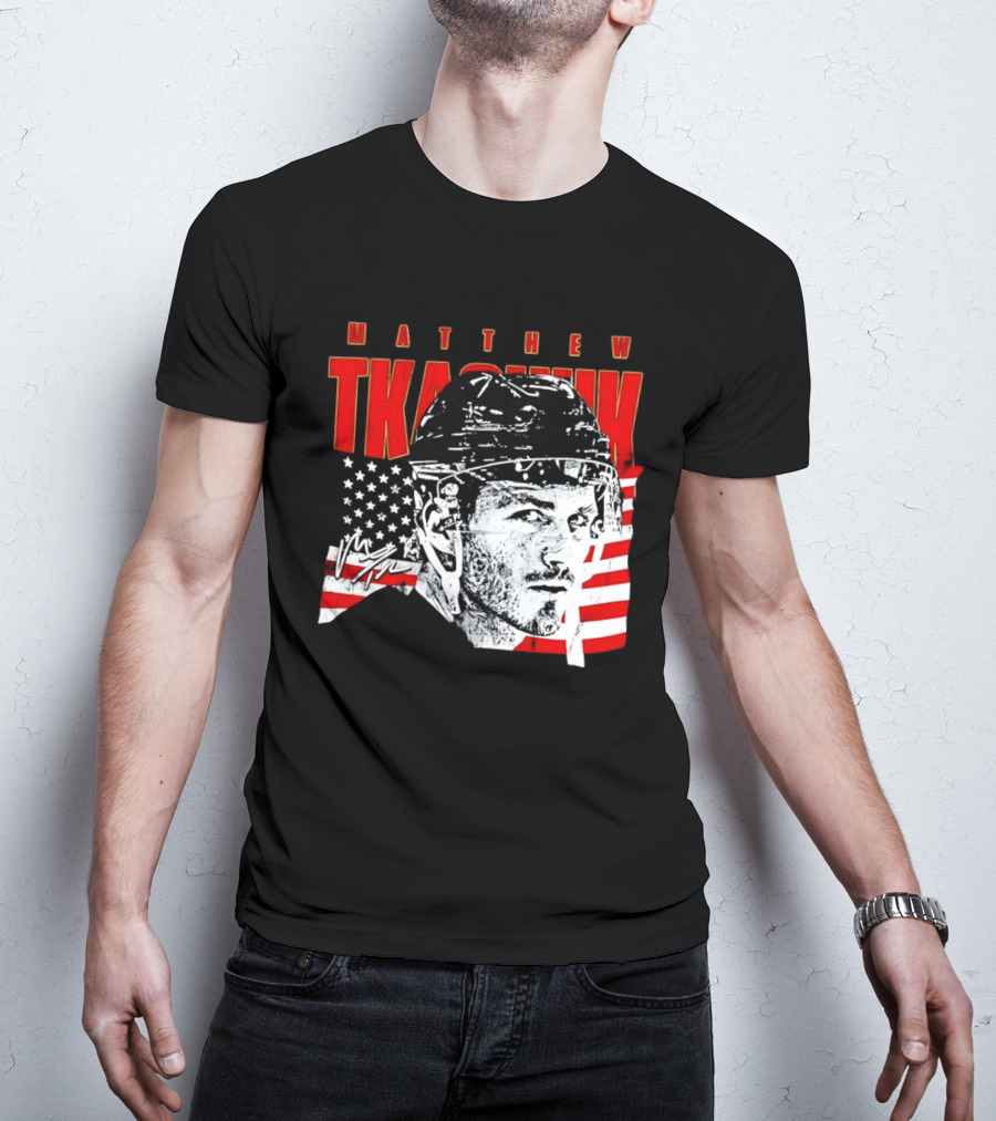 Matthew Tkachuk Usa Hockey Florida Stars And Stripes T-Shirt