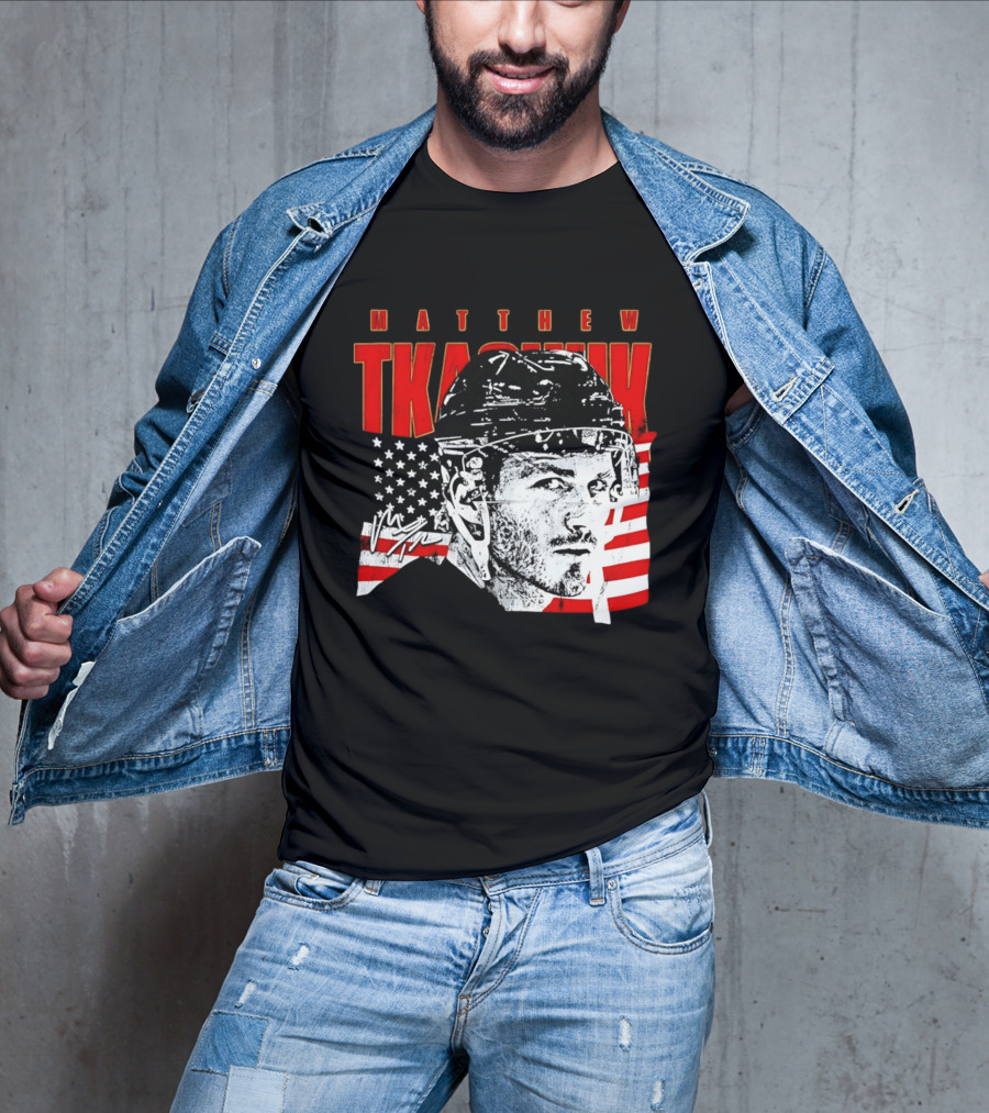 Matthew Tkachuk Usa Hockey Florida Stars And Stripes T-Shirt