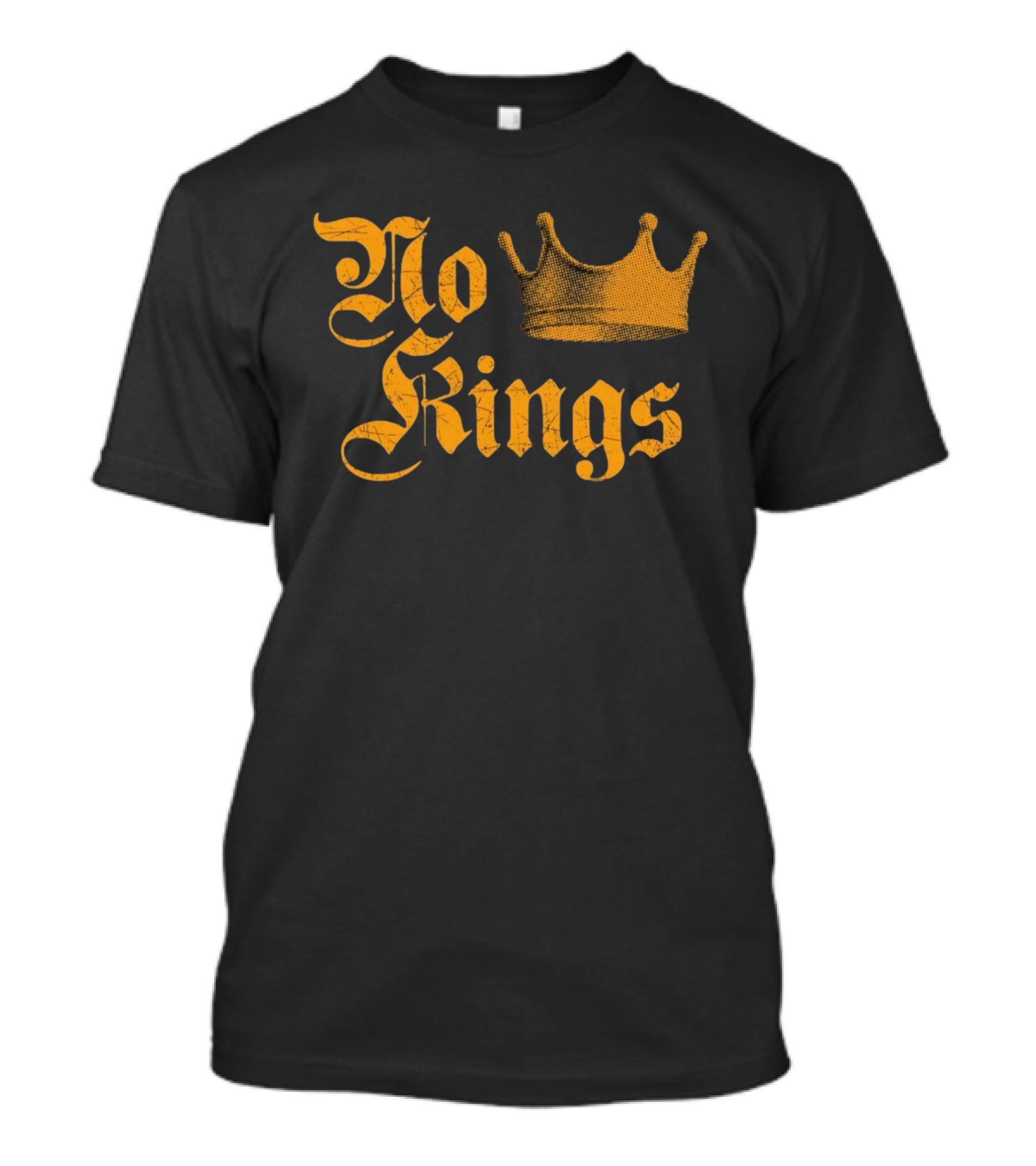 No Kings Since 1776 Gold Crown T-Shirt