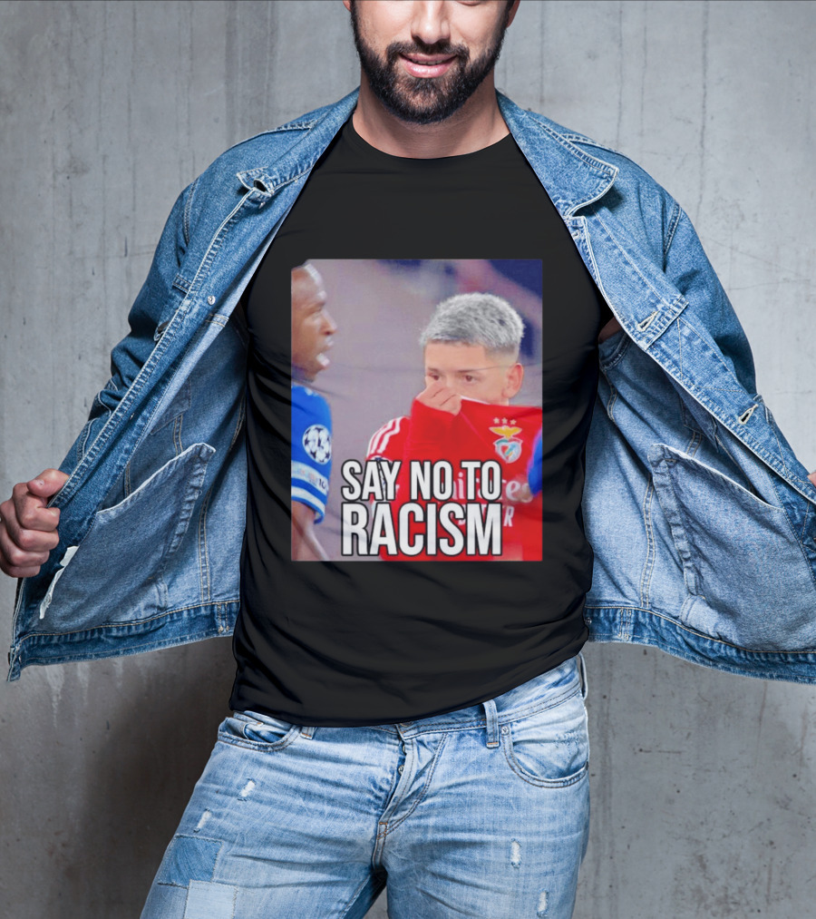 Say No To Racism Prestianni Benfica Soccer Awareness T-Shirt
