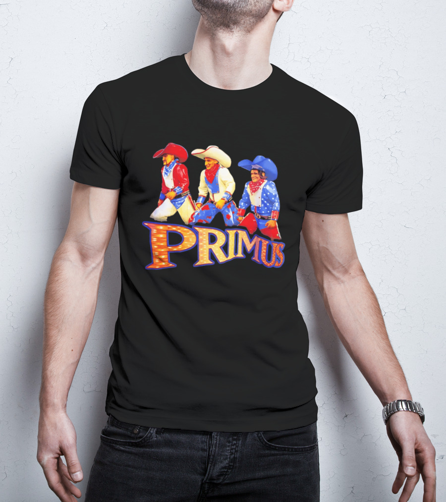 Primus Cowboys Band Merch Colorful Western T-Shirt