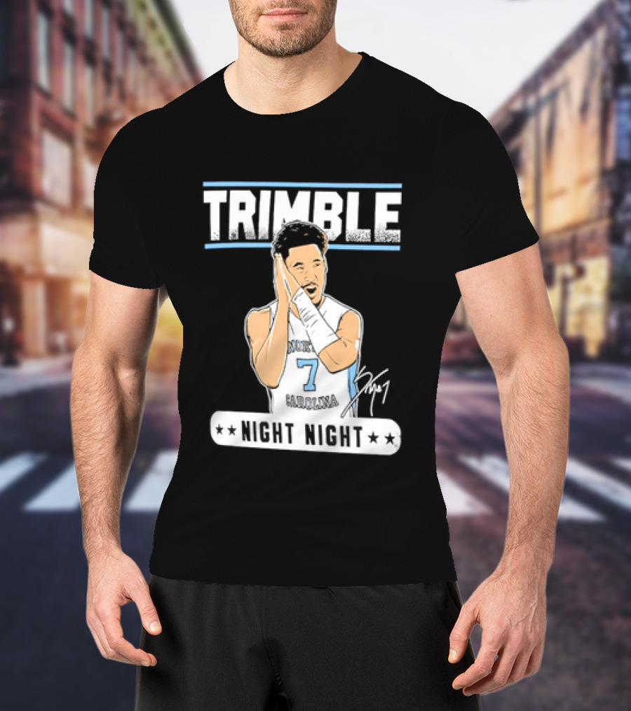Seth Trimble North Carolina Tar Heels Basketball Tribute Night Night T-Shirt