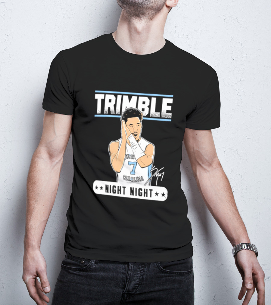 Seth Trimble North Carolina Tar Heels Basketball Tribute Night Night T-Shirt
