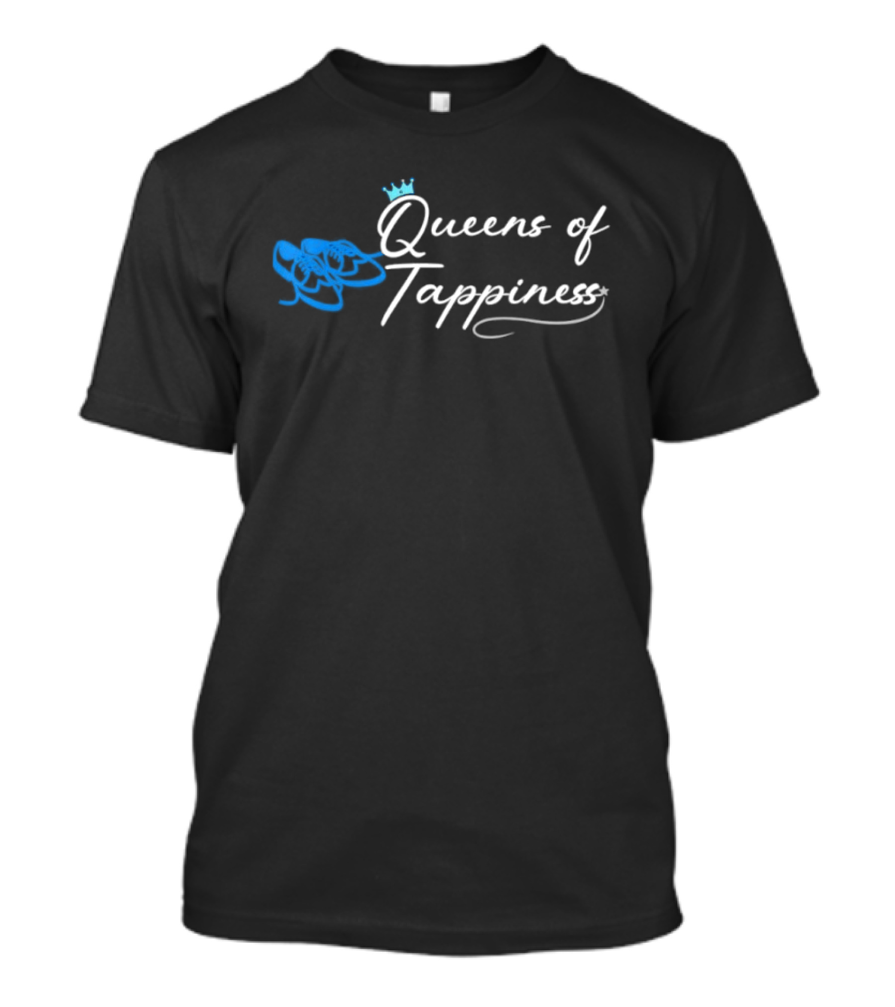 Queens Of Tappiness 2026 Blue Crown Script T-Shirt