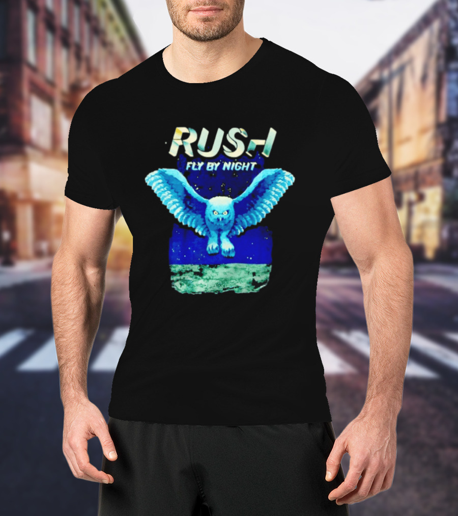Rush Fly By Night Album Owl T-Shirt