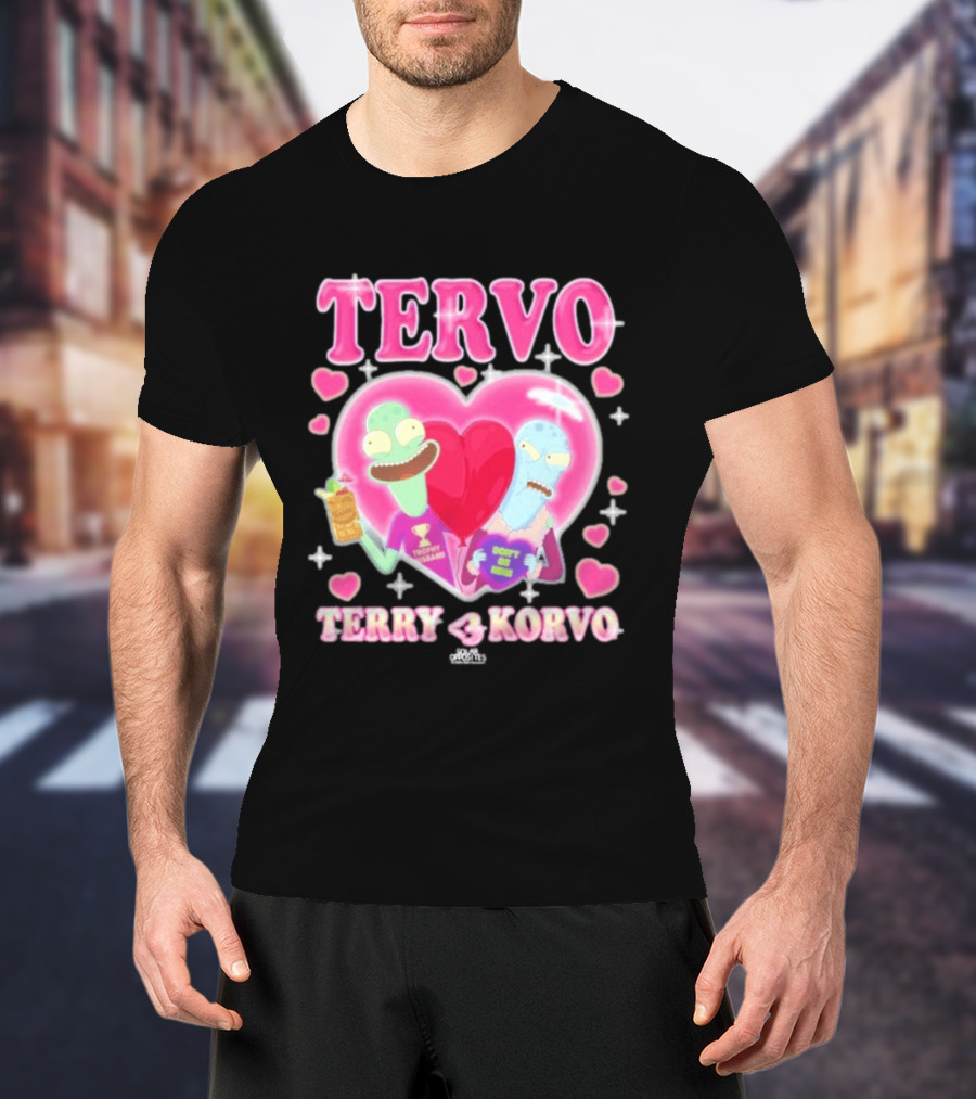 TERVO Terry Korvo Trophy Husband Don't Go Bacon My Heart T-Shirt