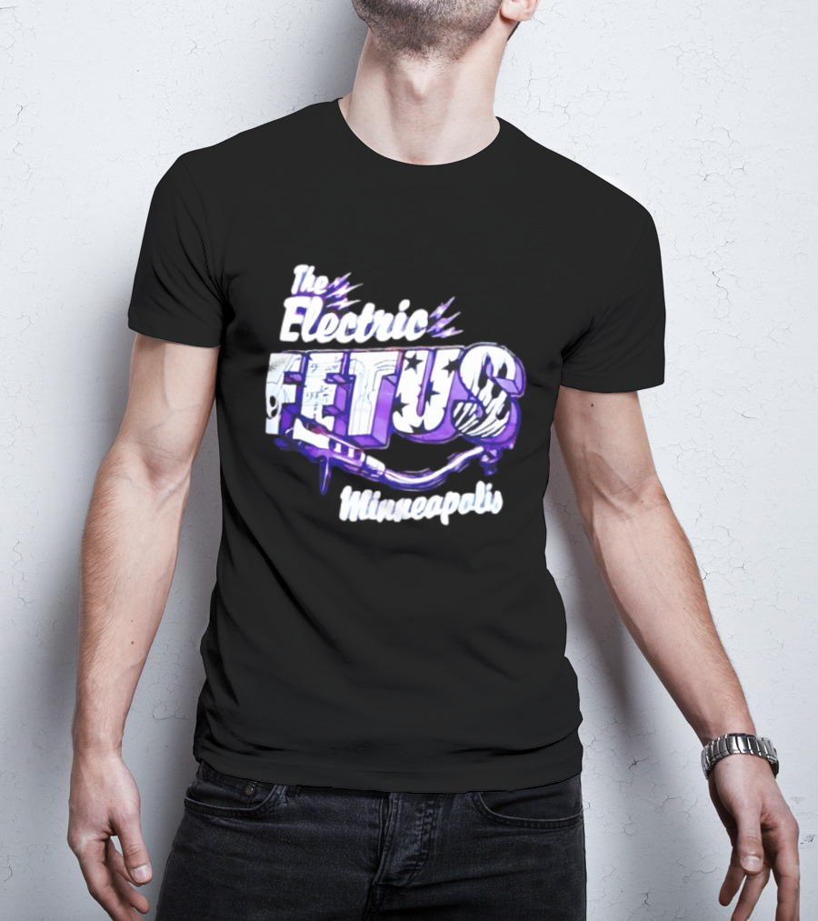The Electric Fetus Minneapolis Purple Stars And Stripes T-Shirt
