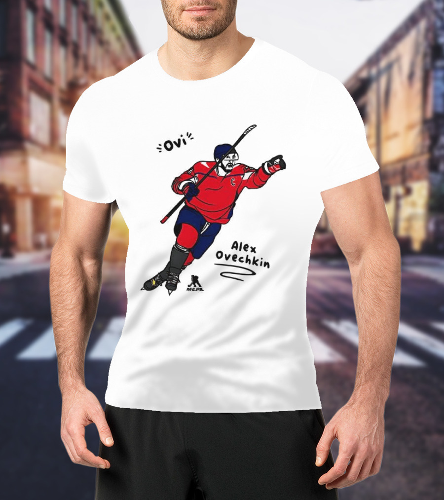 Ovi Cartoon Alex Ovechkin Washington Capitals Hockey T-Shirt