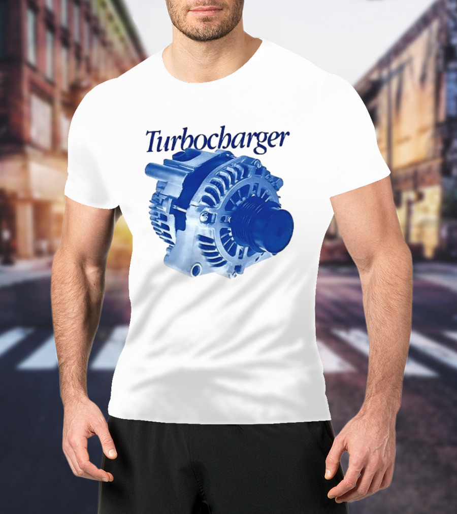 Turbocharger Alternator Blue Highlight T-Shirt