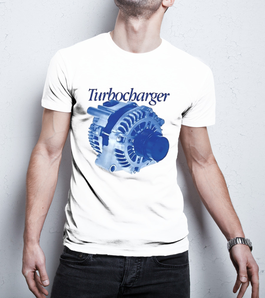 Turbocharger Alternator Blue Highlight T-Shirt