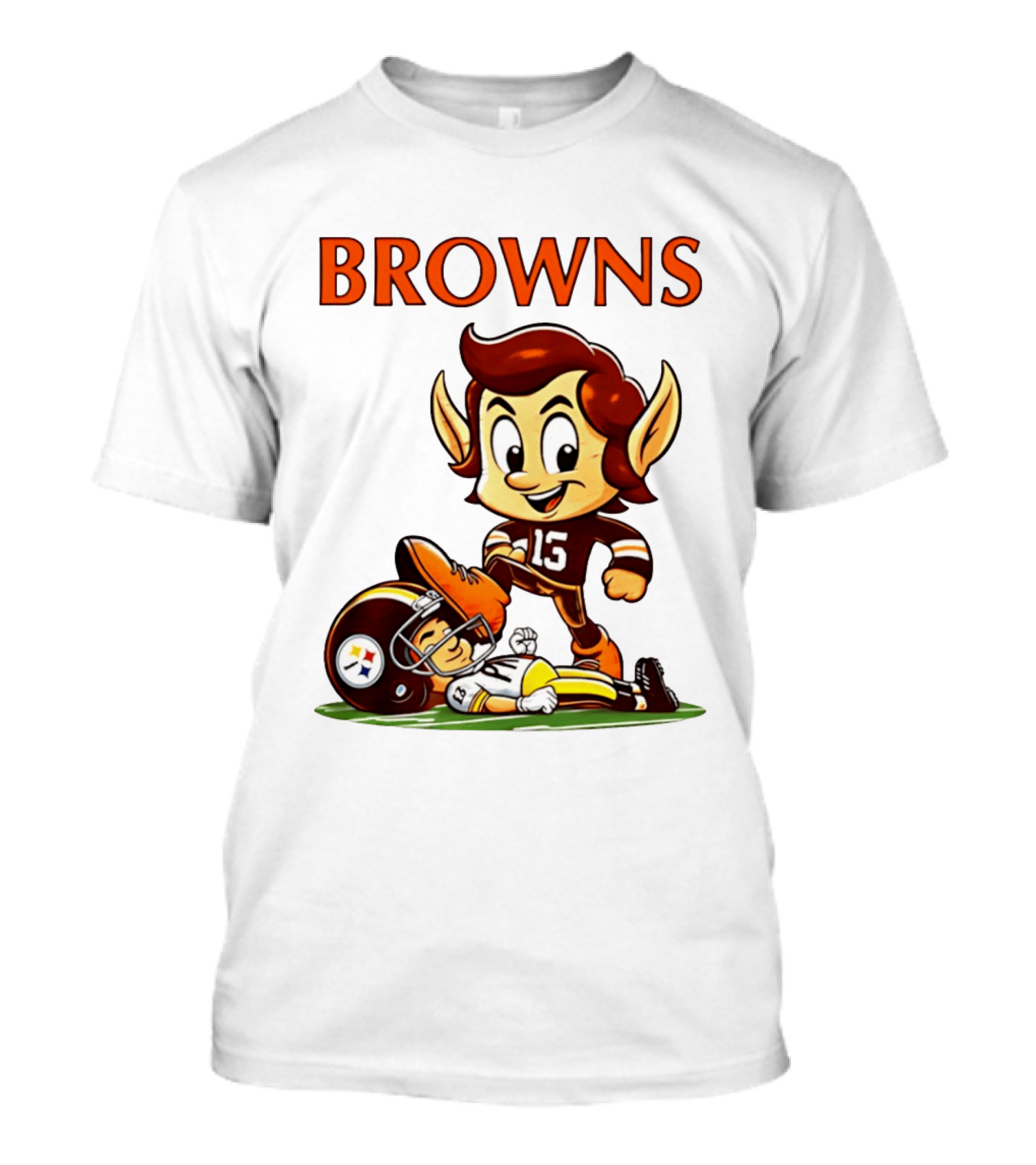 Cleveland Browns Victory Over Pittsburgh Steelers Rivalry Brownie T-Shirt
