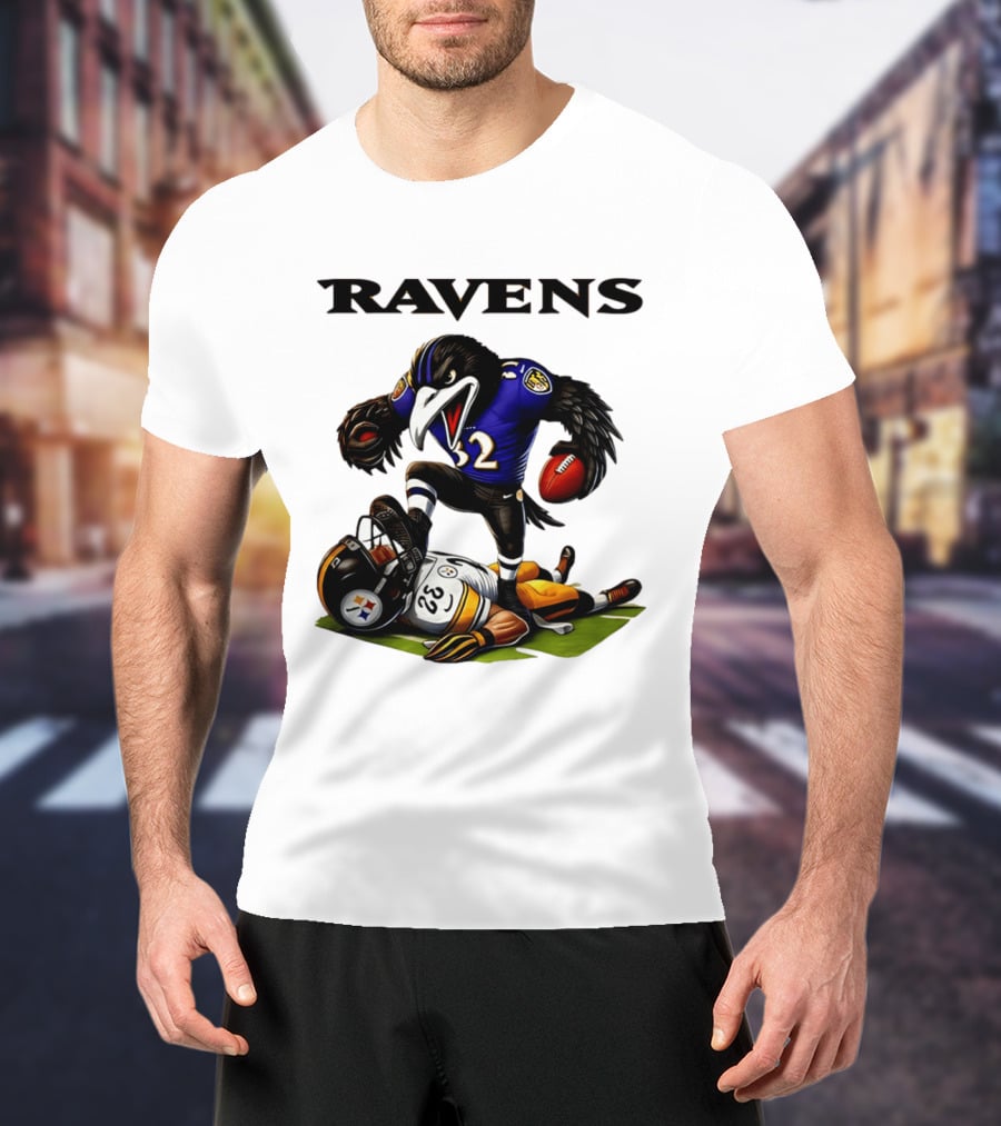 Ravens Vs Steelers Rivalry Intensity Football Battle T-Shirt