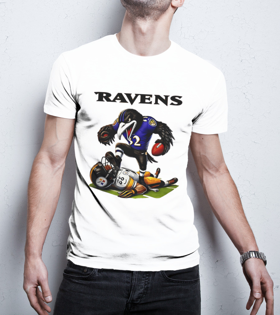 Ravens Vs Steelers Rivalry Intensity Football Battle T-Shirt