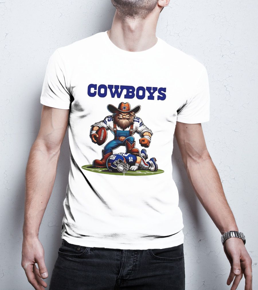 Cowboys Vs Giants Rivalry Iconic Clash Dallas Football Victory T-Shirt