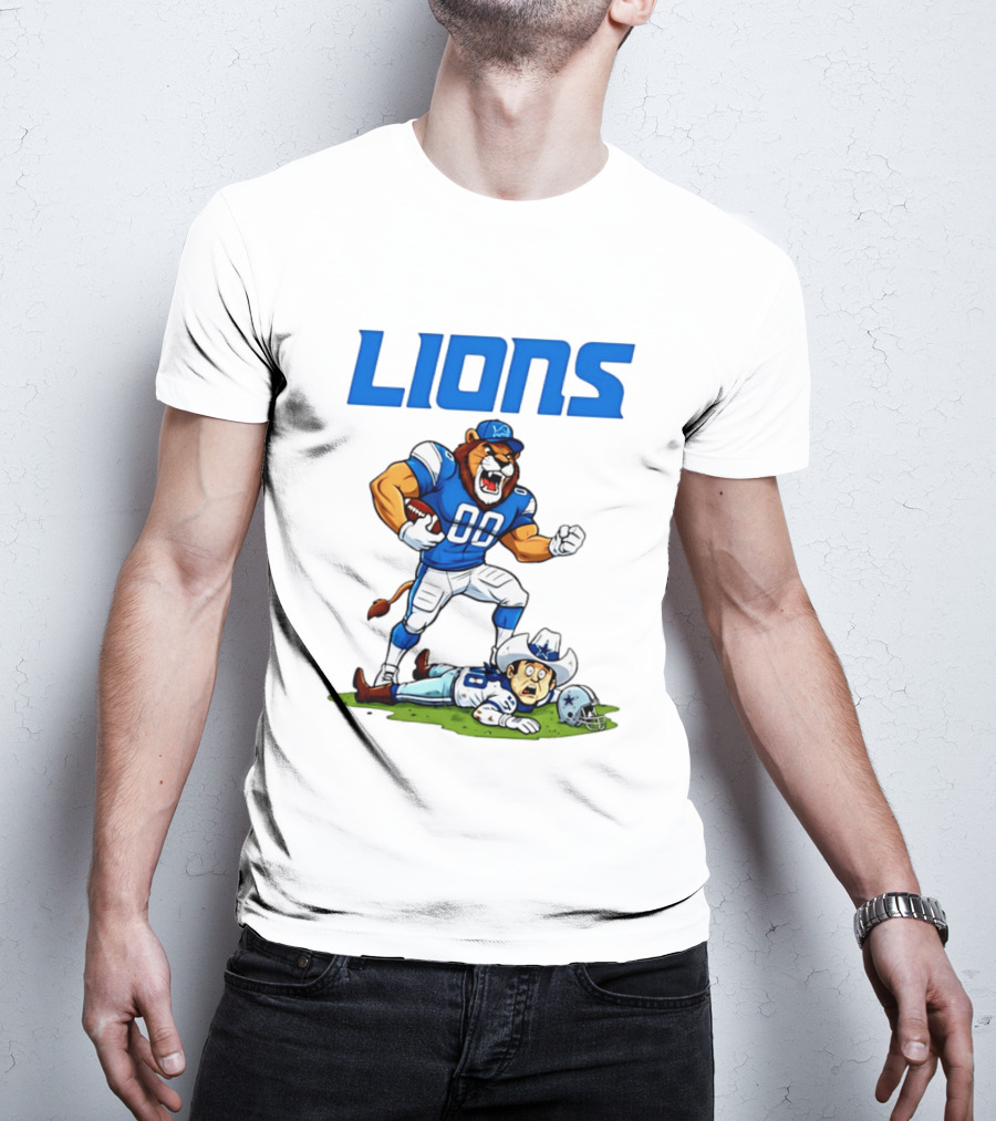 Detroit Lions Rivalry Victory Over Dallas Cowboys T-Shirt