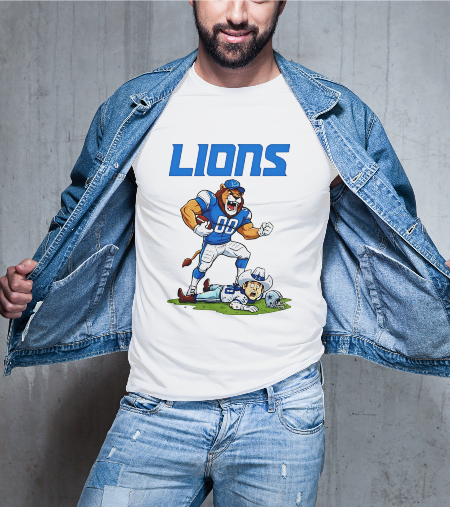 Detroit Lions Rivalry Victory Over Dallas Cowboys T-Shirt