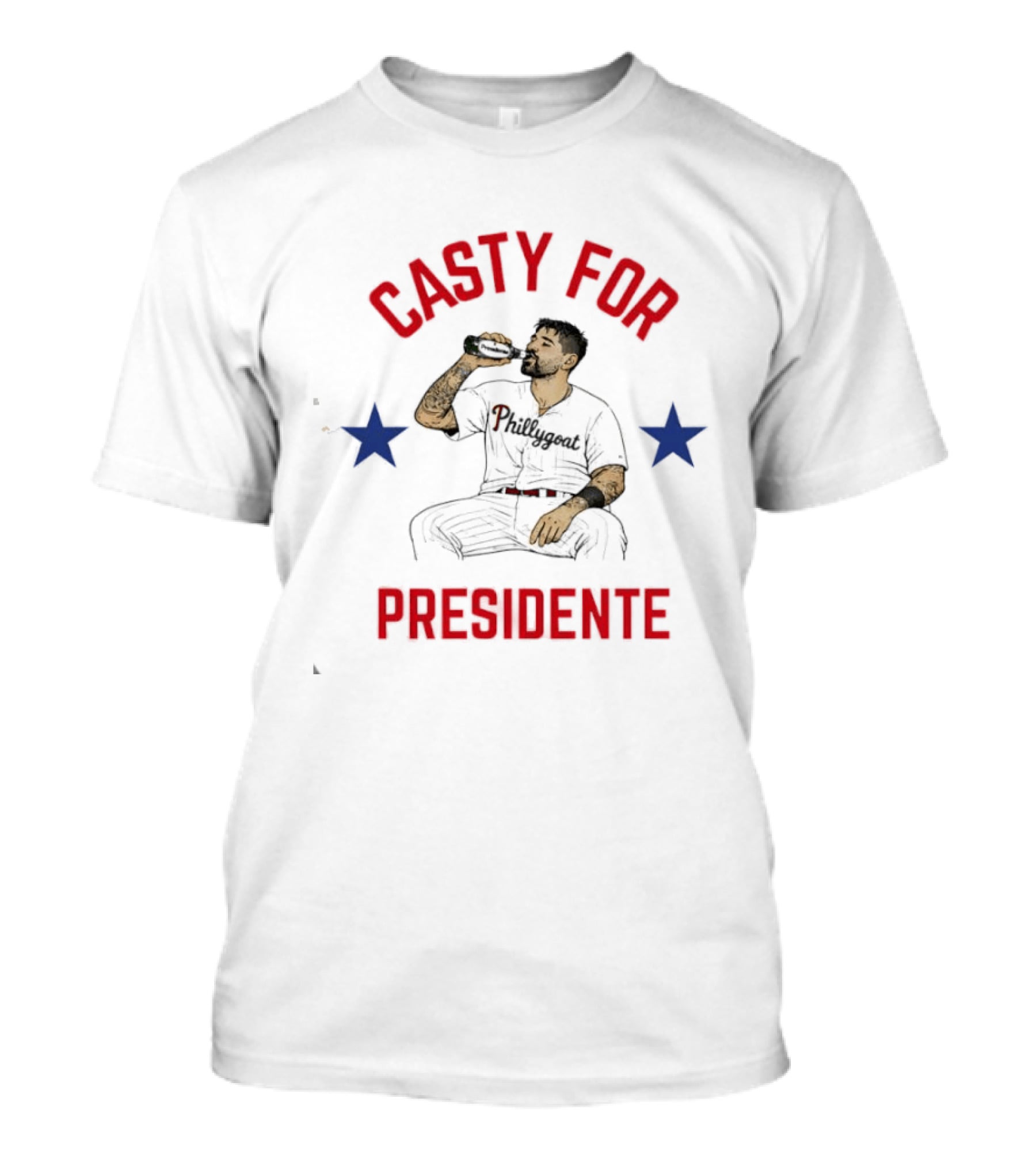 Casty For Presidente Philadelphia Phillies Baseball Enthusiast Fan T-Shirt