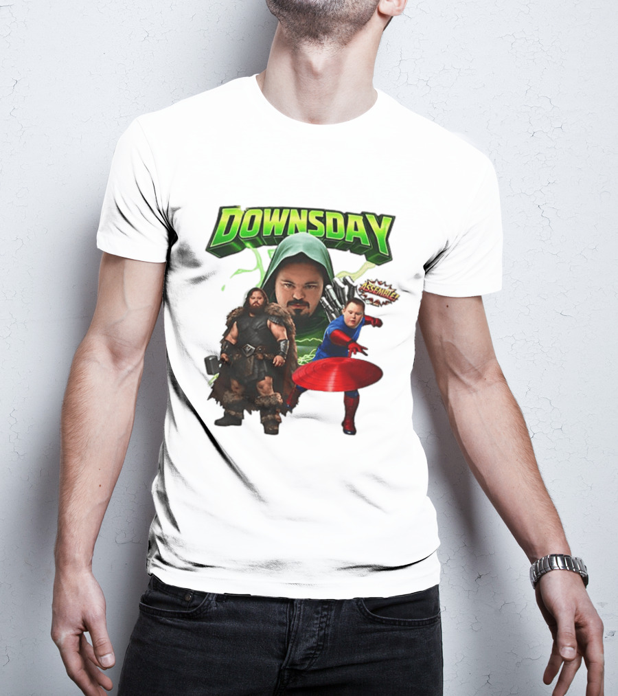 Donwsday Assemble Domesday X Down Syndrome Superhero T-Shirt
