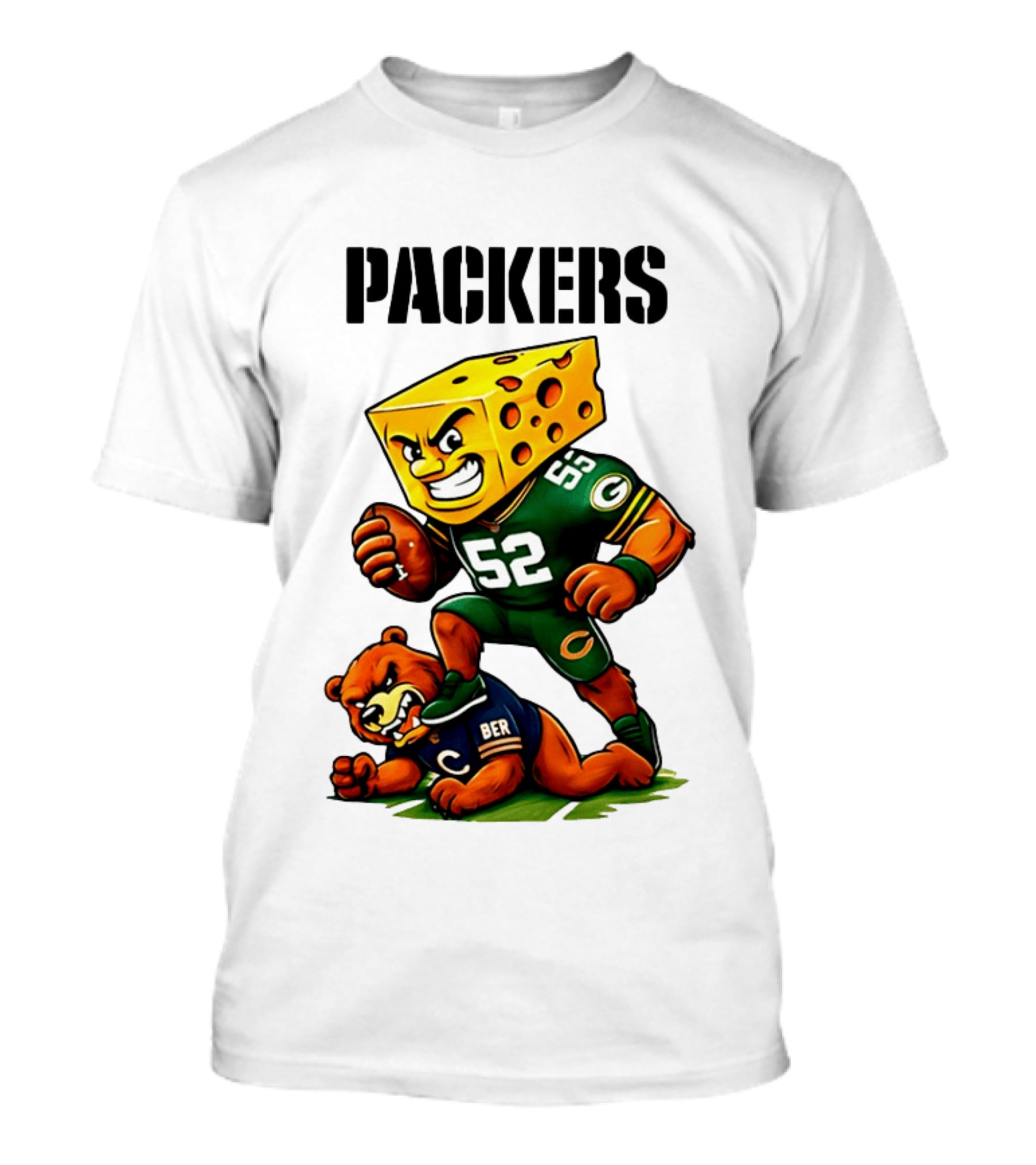 Packers Vs Bears Cheesehead Dominance Rivalry Showdown T-Shirt
