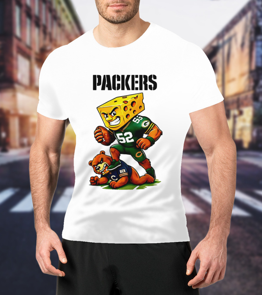 Packers Vs Bears Cheesehead Dominance Rivalry Showdown T-Shirt
