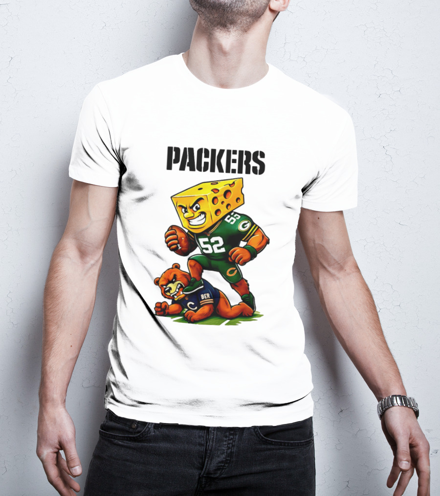 Packers Vs Bears Cheesehead Dominance Rivalry Showdown T-Shirt