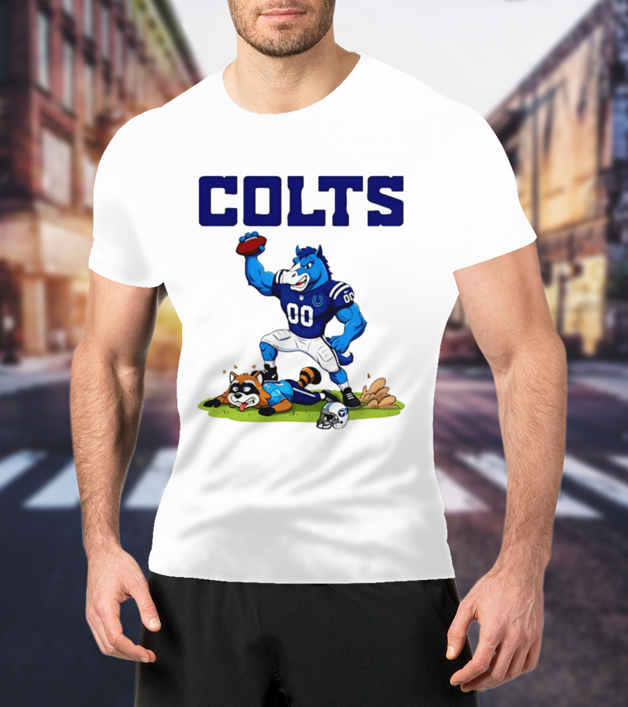 Indianapolis Colts Rivalry Over Tennessee Titans Cartoon T-Shirt