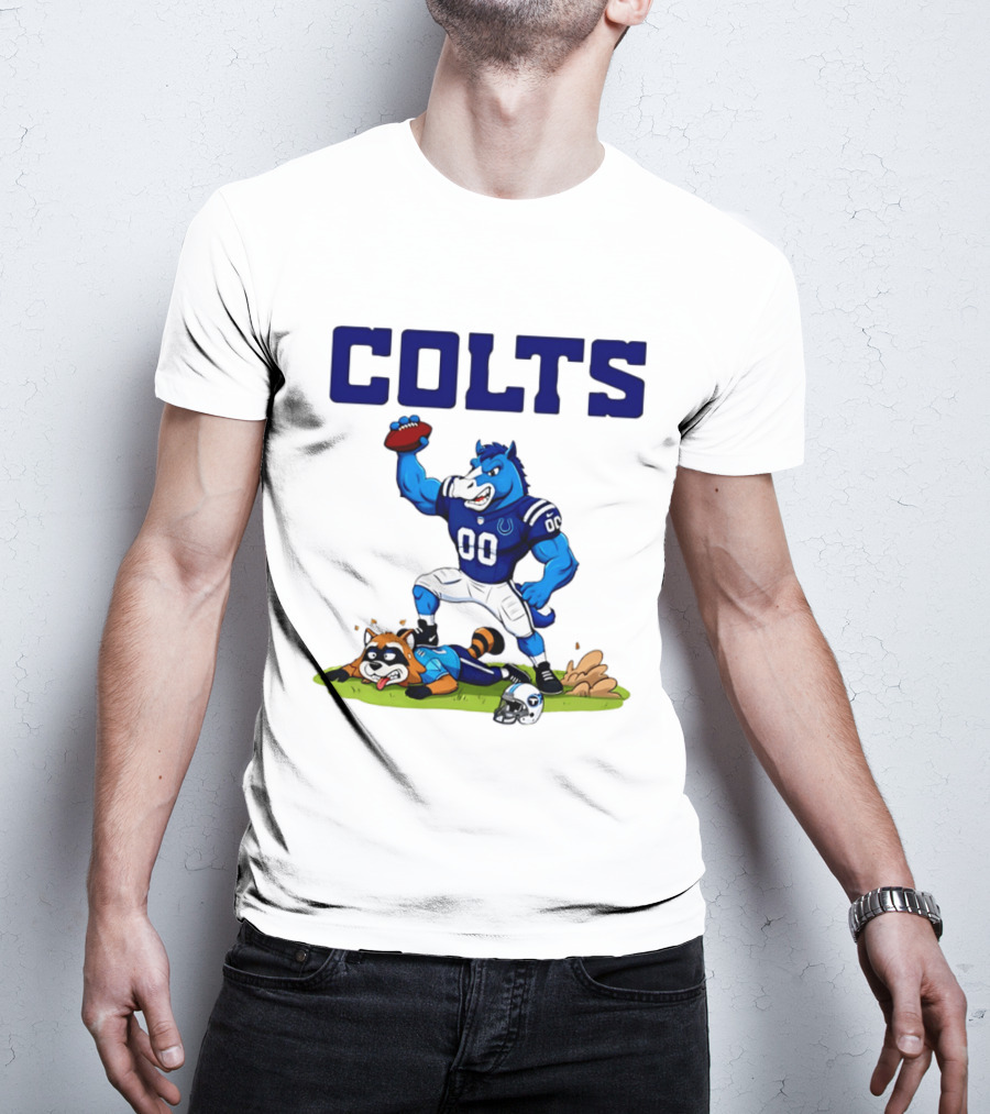 Indianapolis Colts Rivalry Over Tennessee Titans Cartoon T-Shirt