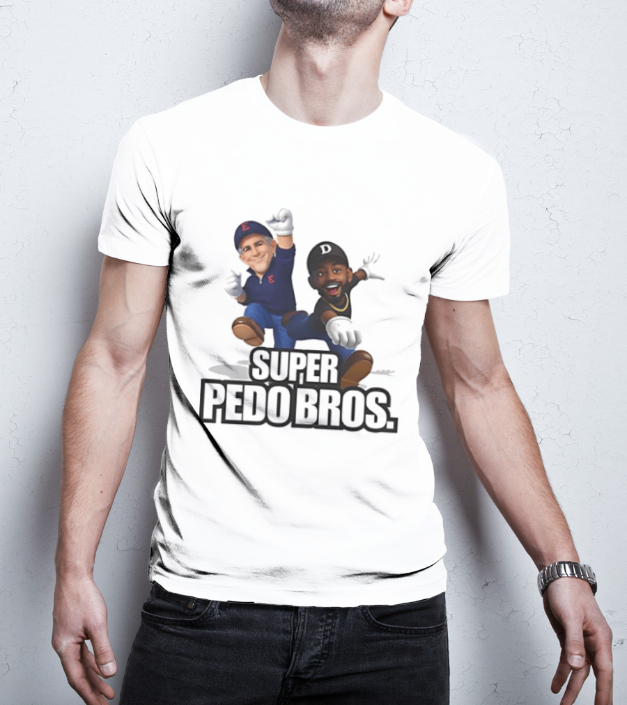 Jeffrey Epstein And Diddy Super Pedo Bros Video Game T-Shirt