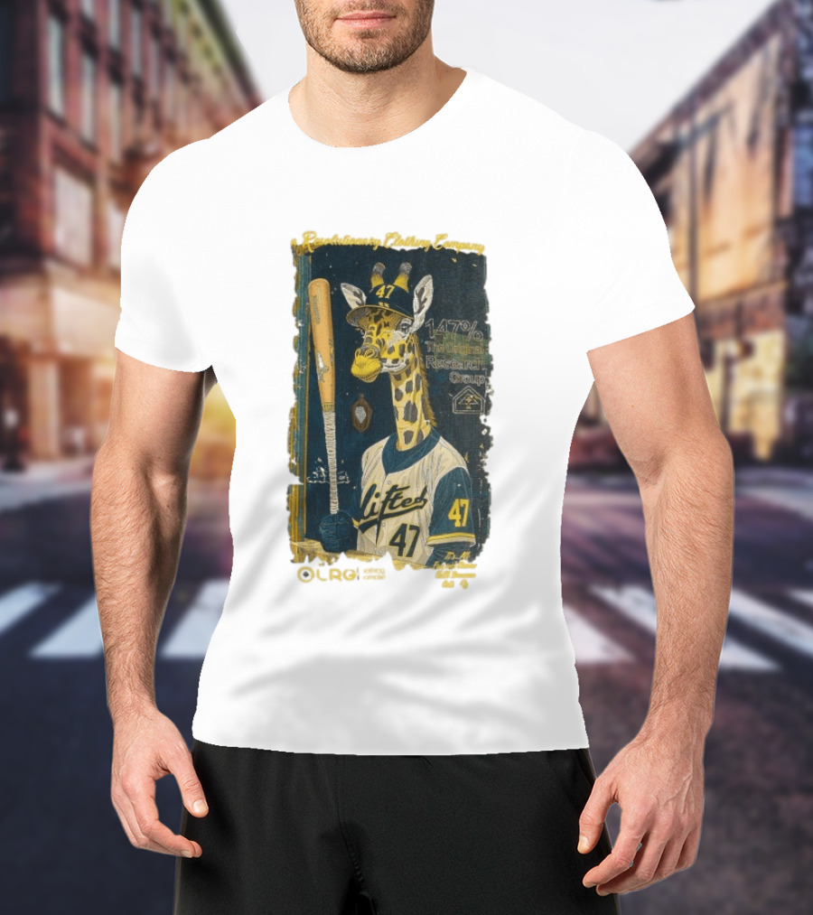 Lifted Research Group 147% Baseball Giraffe 47 T-Shirt