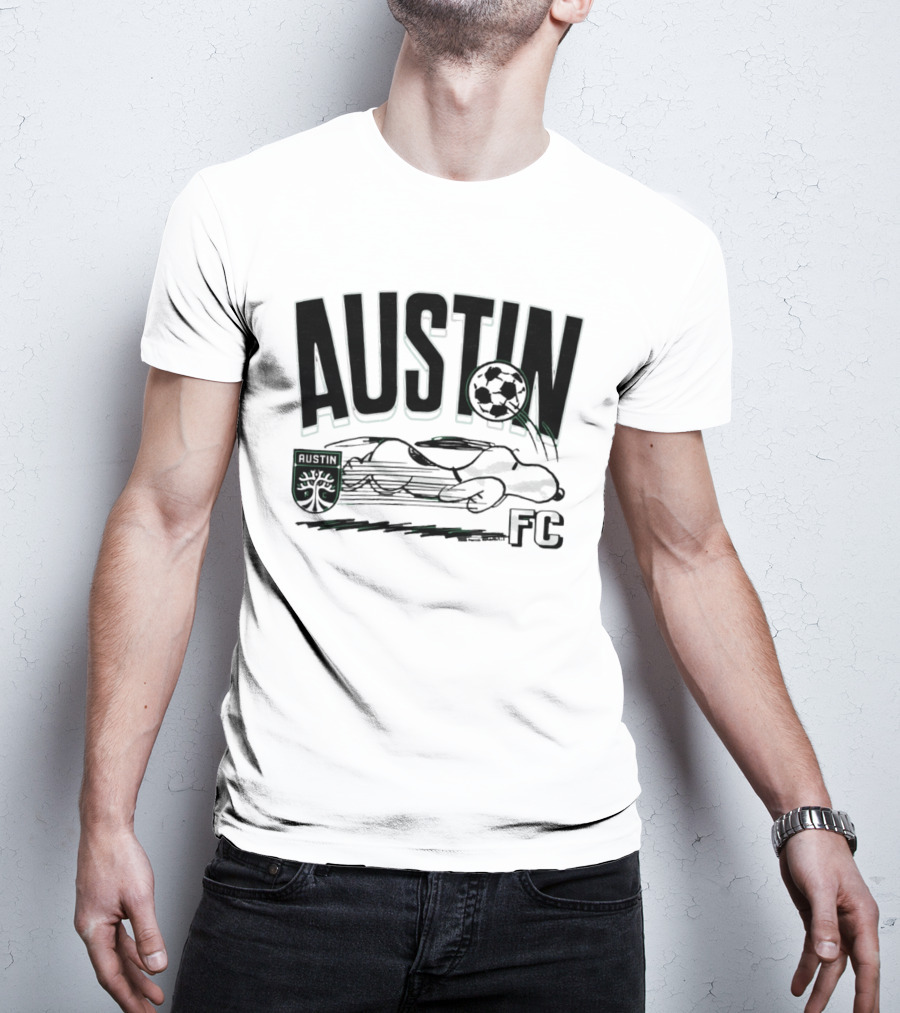 Austin FC Peanuts Snoopy Soccer Collaboration T-Shirt