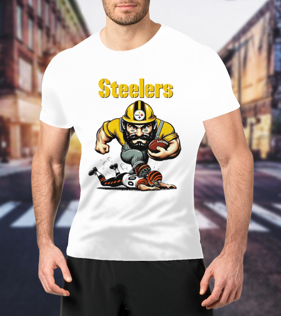Steelers Dominate Bengals Rivalry Tough Football Showdown T-Shirt