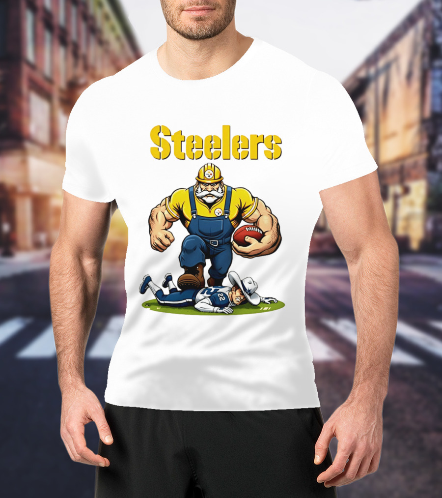 Pittsburgh Steelers Vs Dallas Cowboys Rivalries Football Cartoon T-Shirt