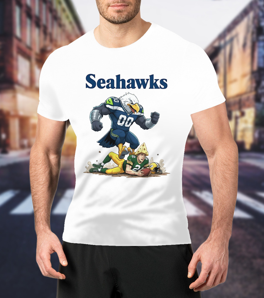 Seattle Seahawks Vs Green Bay Packers Rivalry Showdown T-Shirt