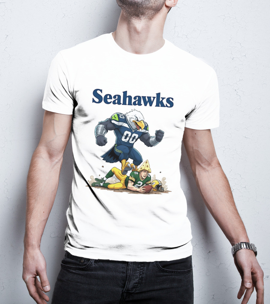 Seattle Seahawks Vs Green Bay Packers Rivalry Showdown T-Shirt