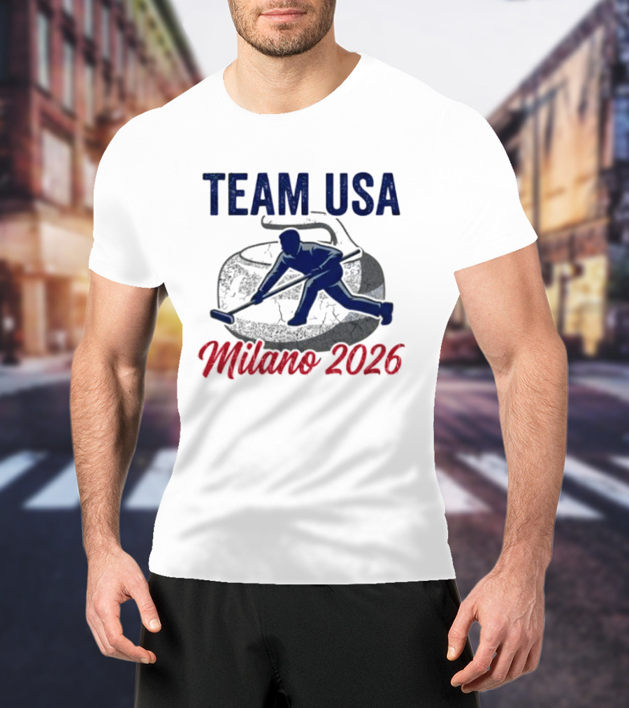 Team USA Curling Milano 2026 Olympics T-Shirt