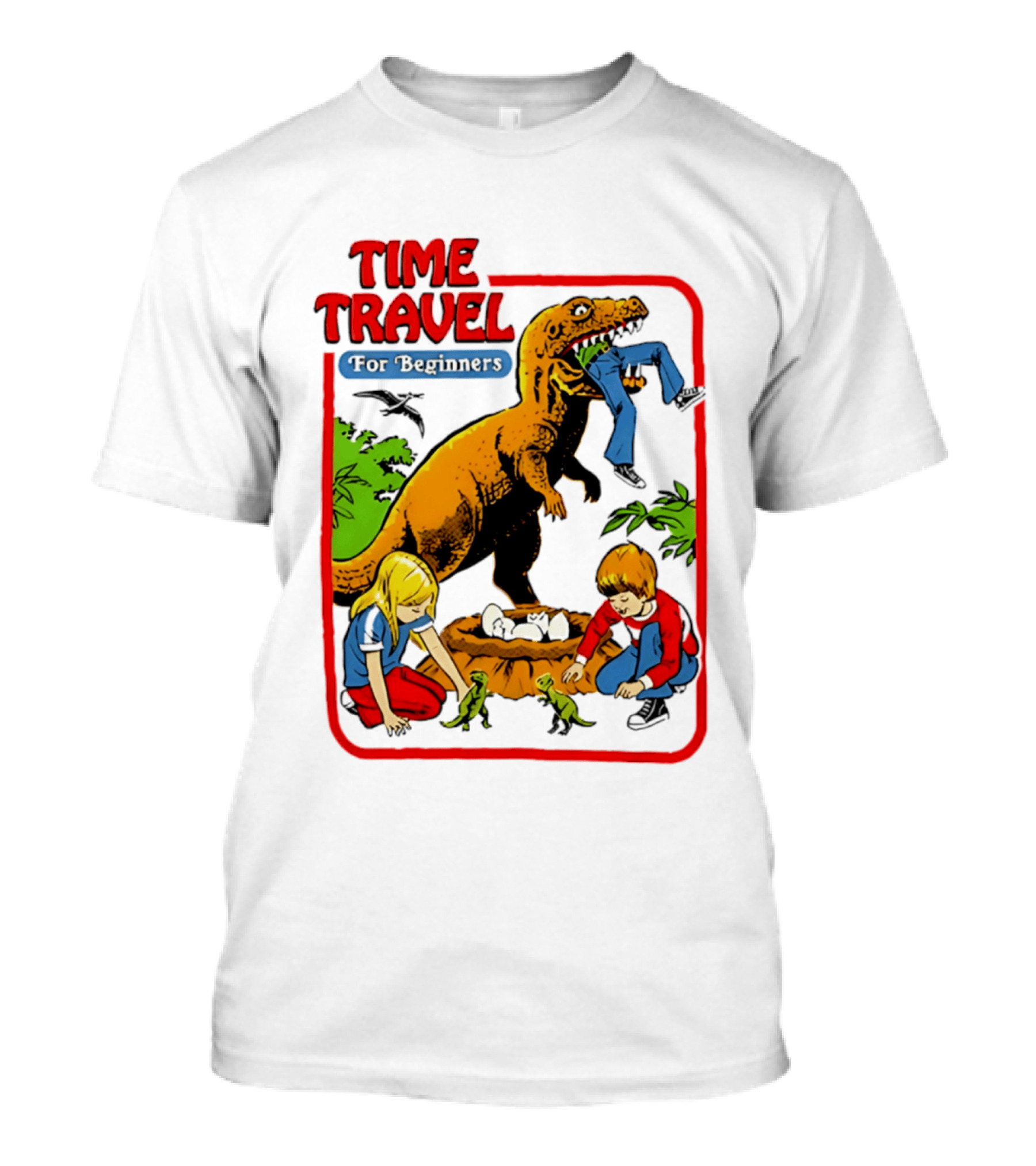 Time Travel For Beginners Dinosaur Adventure With Kids And Rex T-Shirt