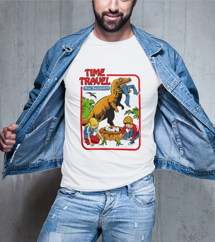 Time Travel For Beginners Dinosaur Adventure With Kids And Rex T-Shirt
