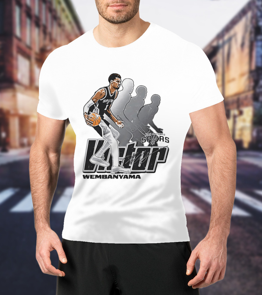 Victor Wembanyama San Antonio Spurs Basketball Action Spurs T-Shirt