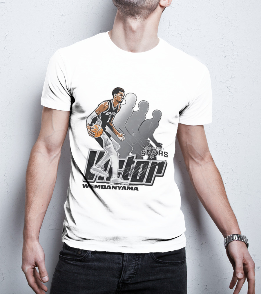 Victor Wembanyama San Antonio Spurs Basketball Action Spurs T-Shirt