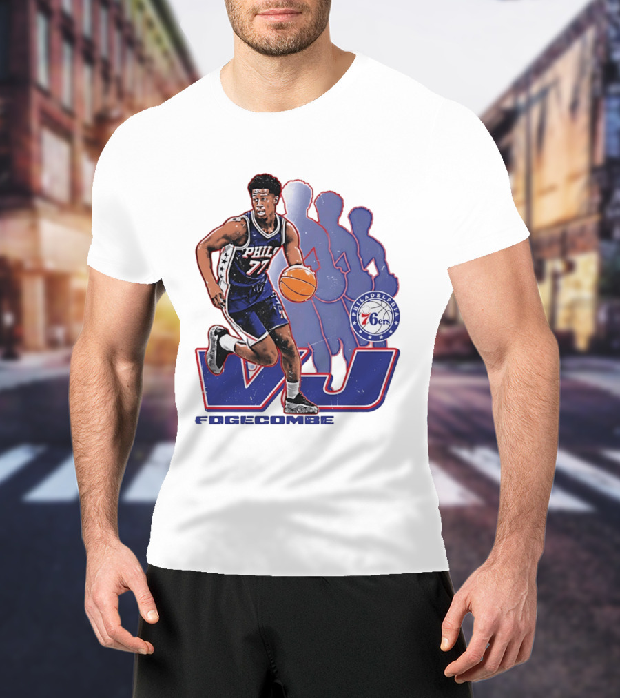Philadelphia 76ers VJ Edgecombe Basketball Action T-Shirt