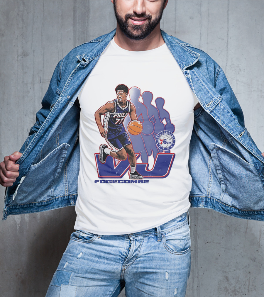 Philadelphia 76ers VJ Edgecombe Basketball Action T-Shirt