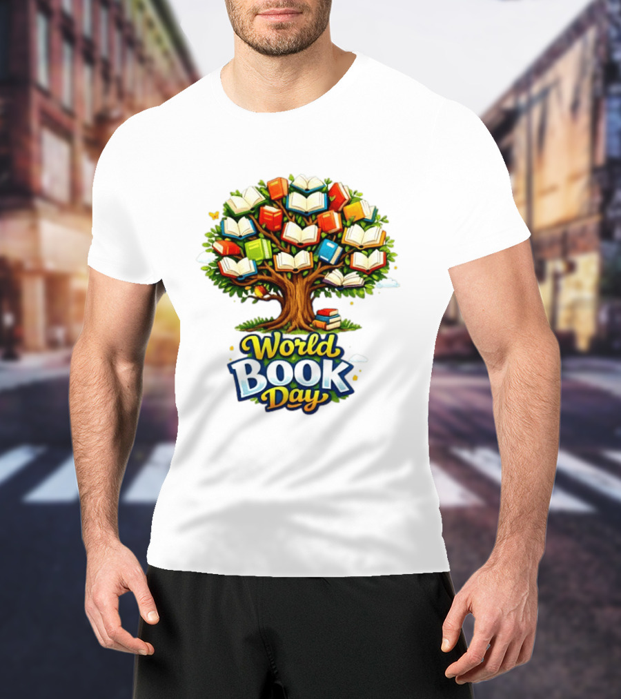 World Book Day Tree Of Knowledge With Books T-Shirt