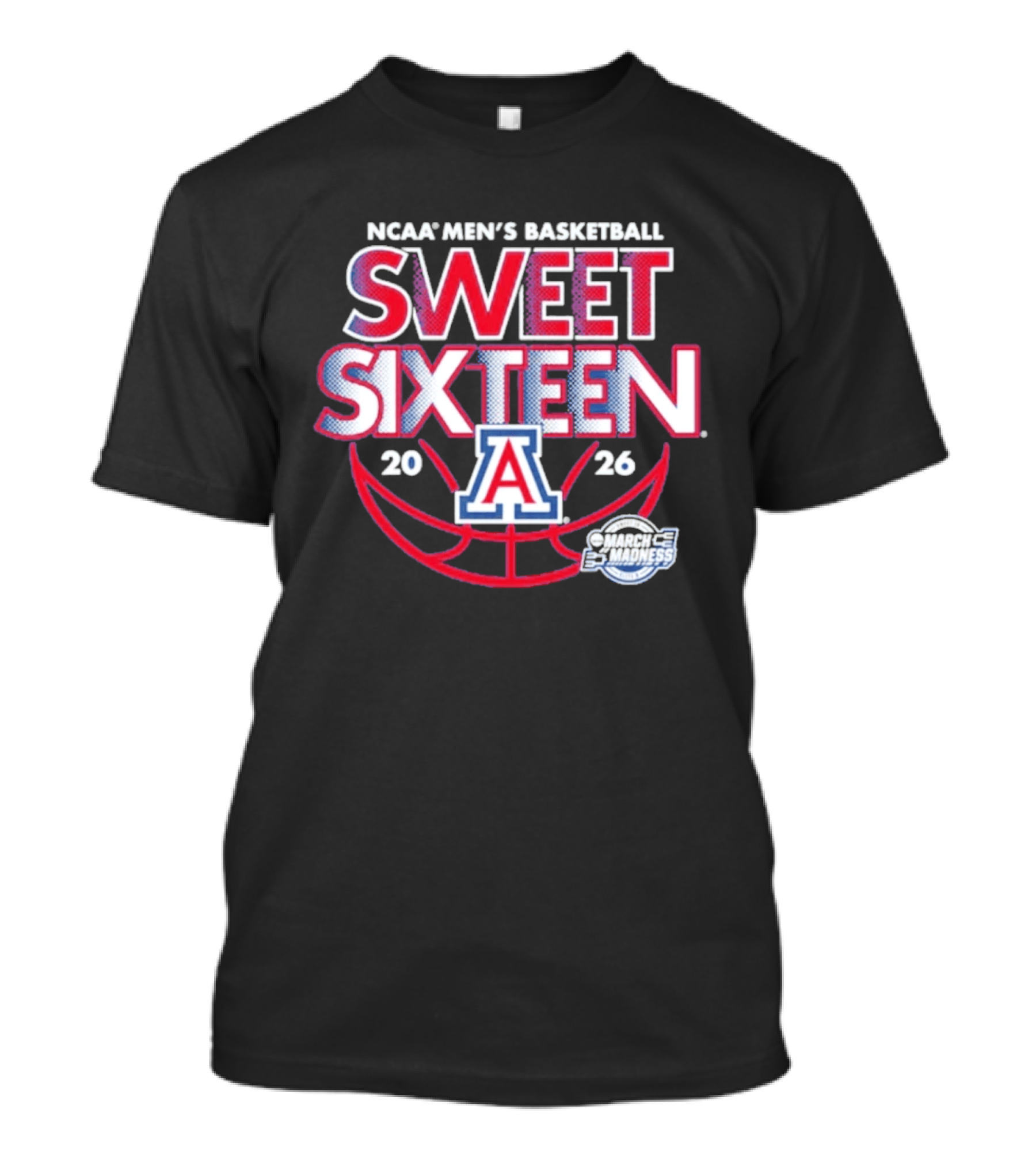 NCAA Men's Basketball Arizona Sweet Sixteen March Madness 2026 T-Shirt