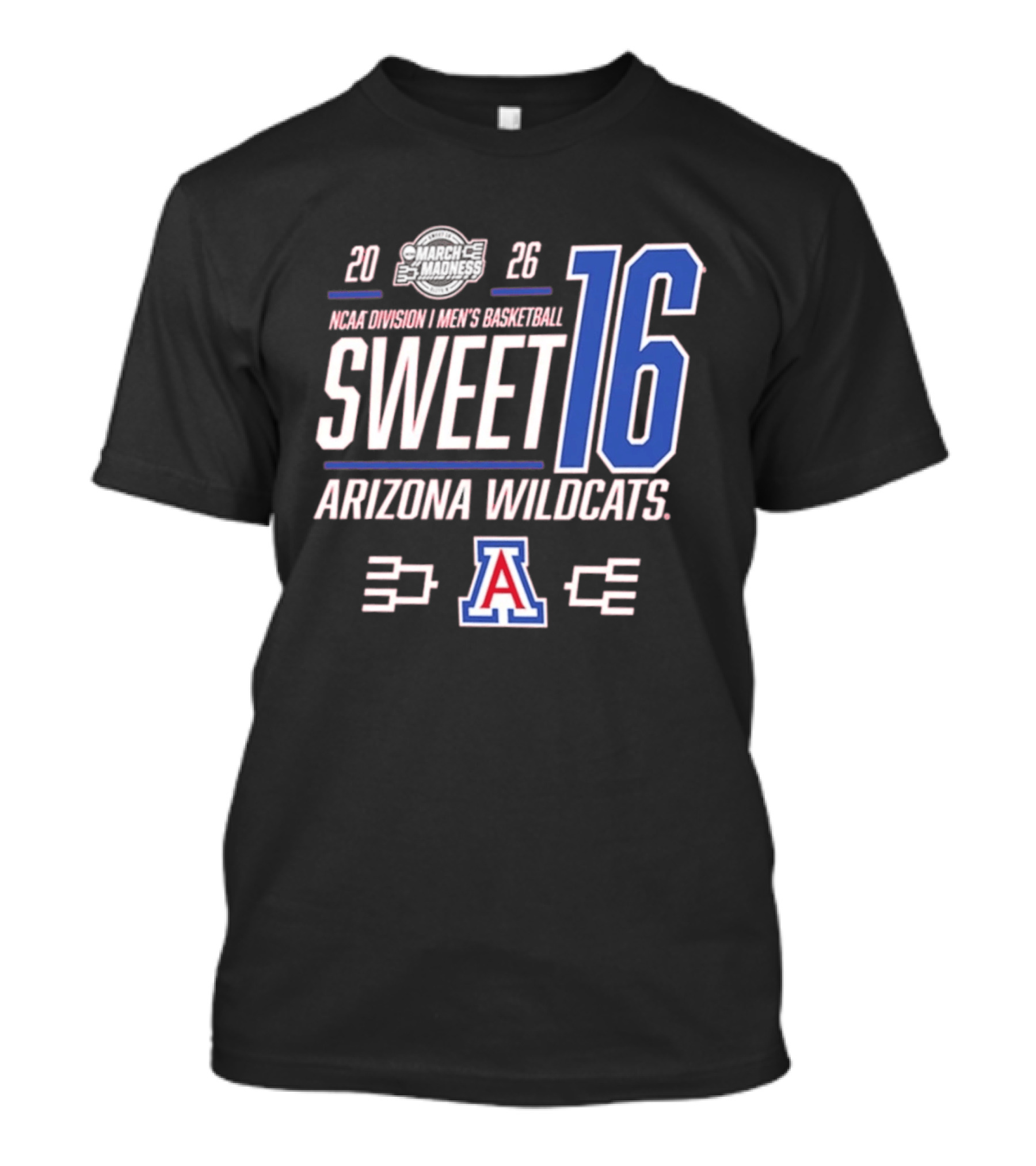 2026 NCAA Men's Basketball March Madness Sweet 16 Arizona Wildcats T-Shirt