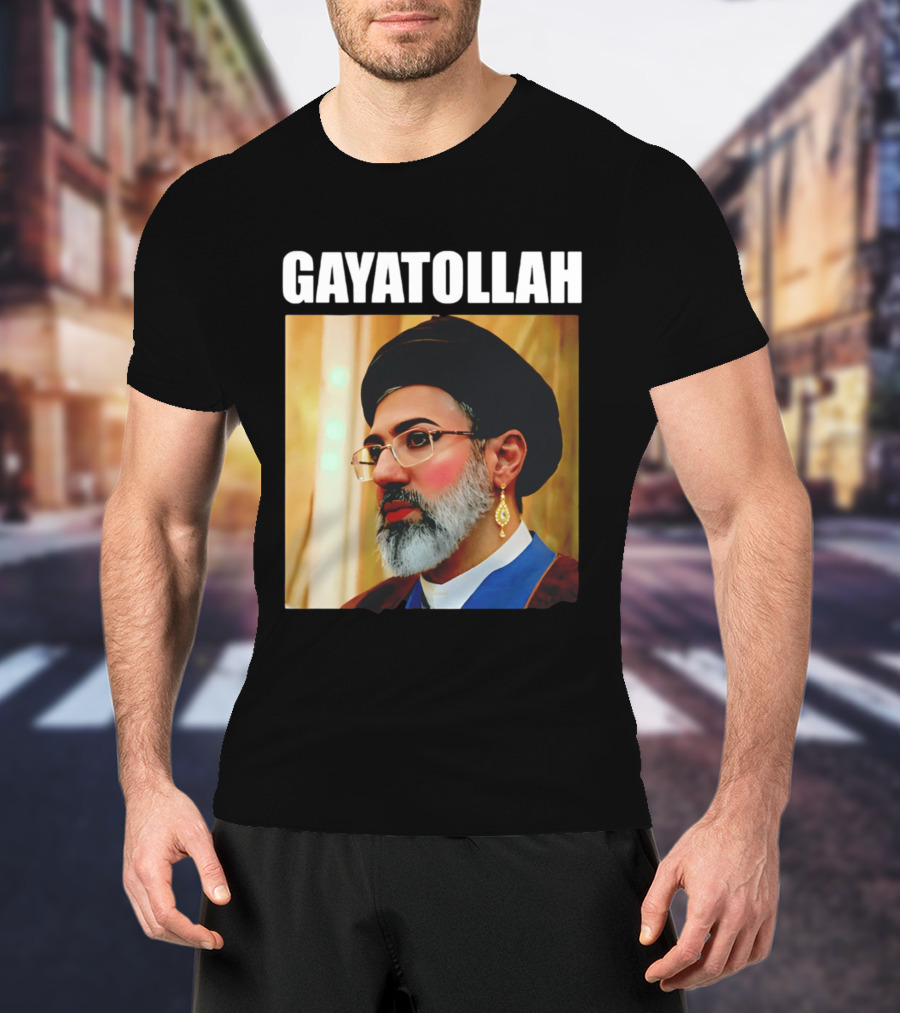 GAYATOLLAH Meme Featuring Mojtaba Khamenei Parody With Jewelry And Makeup T-Shirt