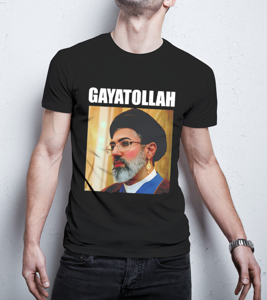 GAYATOLLAH Meme Featuring Mojtaba Khamenei Parody With Jewelry And Makeup T-Shirt