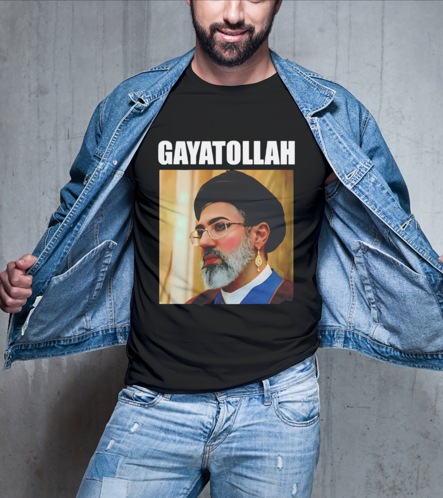 GAYATOLLAH Meme Featuring Mojtaba Khamenei Parody With Jewelry And Makeup T-Shirt