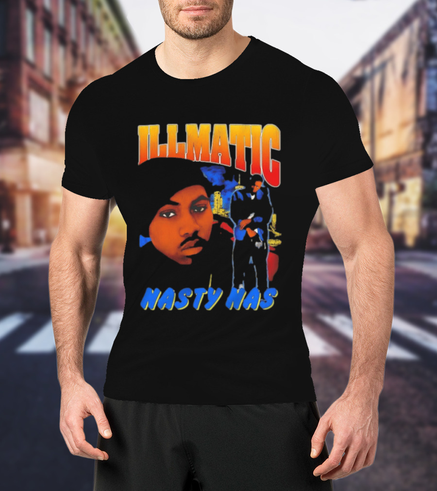 Nasty Nas Illmatic Urban Album Cover T-Shirt