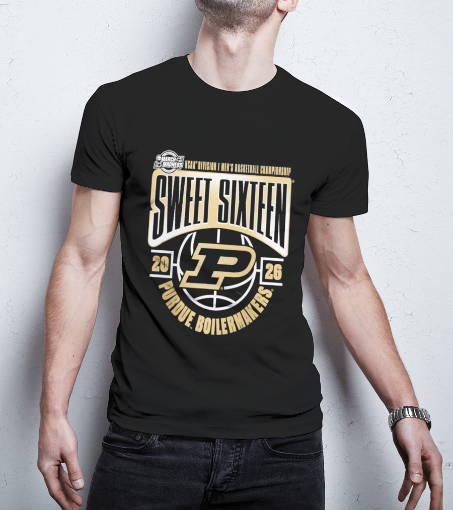Sweet Sixteen 2026 Purdue Boilermakers NCAA Men's Basketball Championship T-Shirt